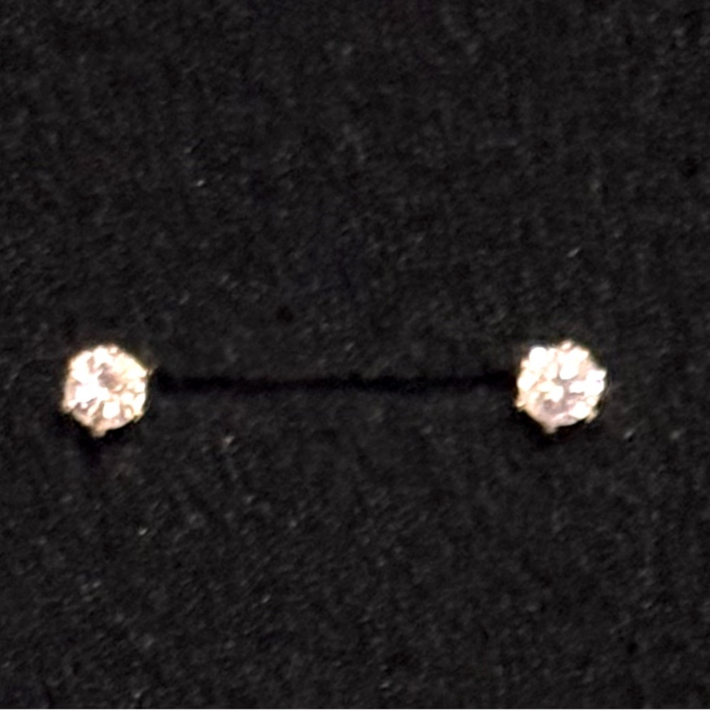 Swarovski Crystal studs with gold overlay